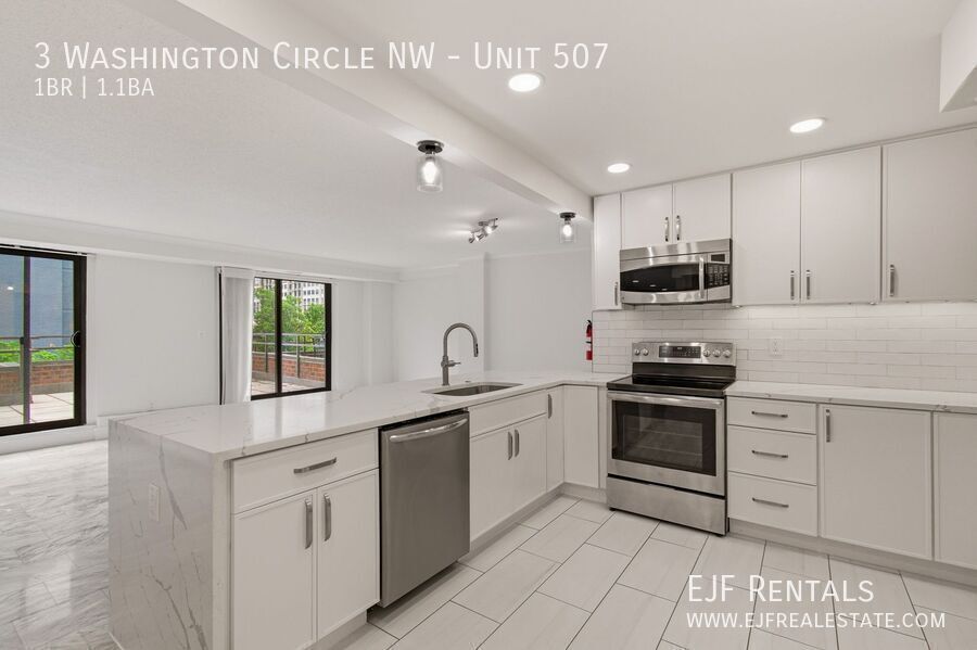 Stunning 1,000 Square Foot Washington Circle Apartment W/Garage Parking, Private Terrace, & Storage property image