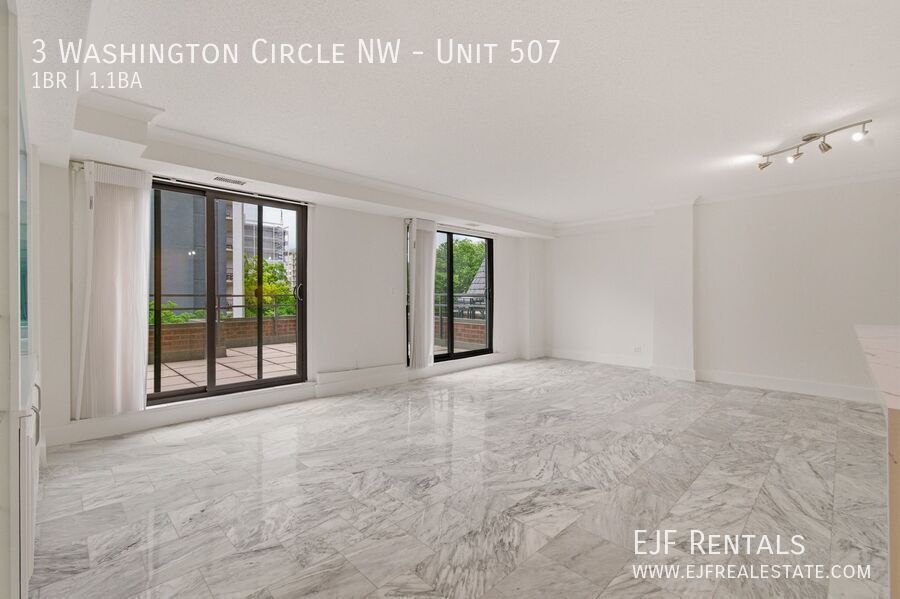 Stunning 1,000 Square Foot Washington Circle Apartment W/Garage Parking, Private Terrace, & Storage property image