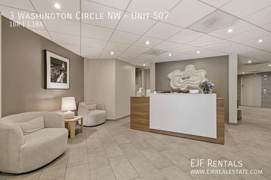 Stunning 1,000 Square Foot Washington Circle Apartment W/Garage Parking, Private Terrace, & Storage property image