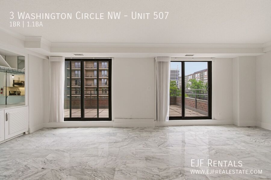 Stunning 1,000 Square Foot Washington Circle Apartment W/Garage Parking, Private Terrace, & Storage property image