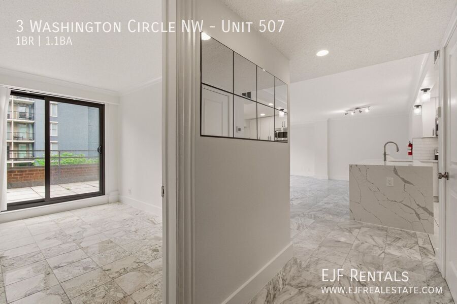 Stunning 1,000 Square Foot Washington Circle Apartment W/Garage Parking, Private Terrace, & Storage property image