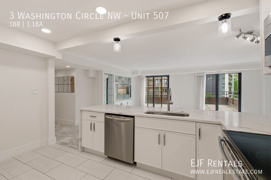 Stunning 1,000 Square Foot Washington Circle Apartment W/Garage Parking, Private Terrace, & Storage property image