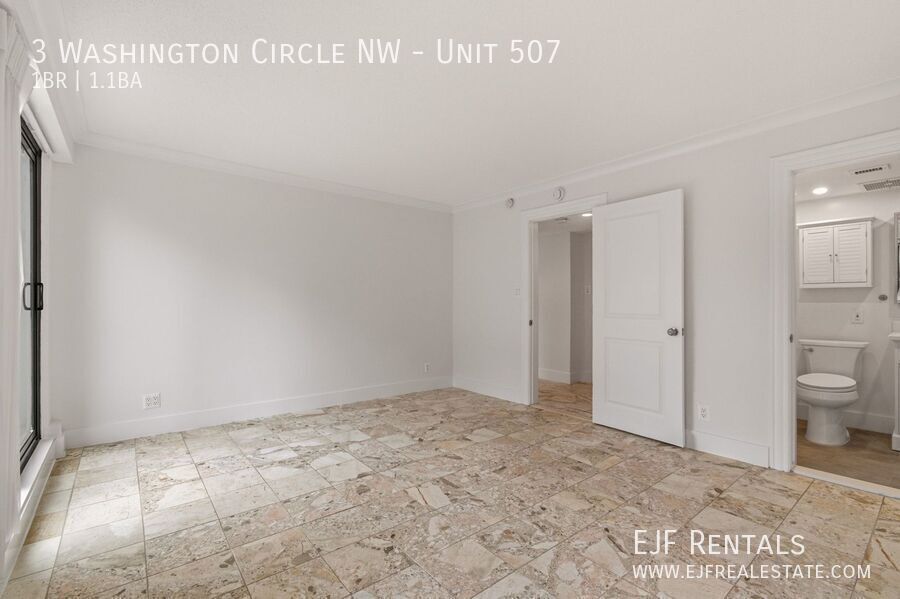 Stunning 1,000 Square Foot Washington Circle Apartment W/Garage Parking, Private Terrace, & Storage property image